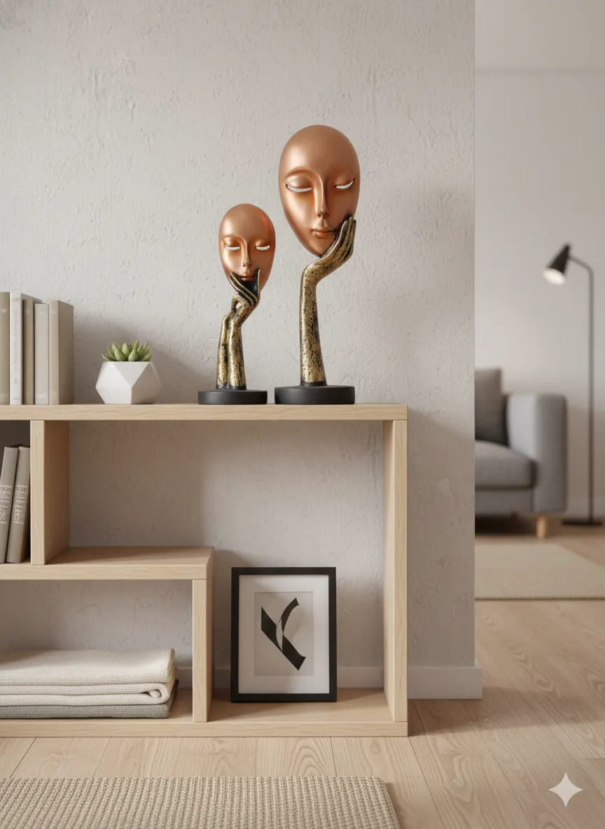 Women Face Art Statue Ornaments Home Decor